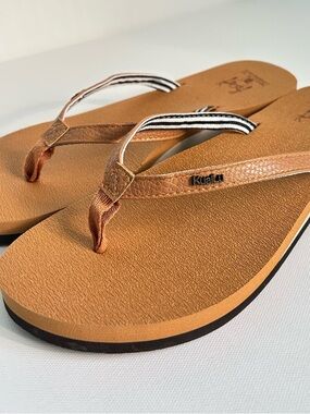 Kuailu Flip Flop Brown Yoga Mat Thong Sandals Men’s Size 9